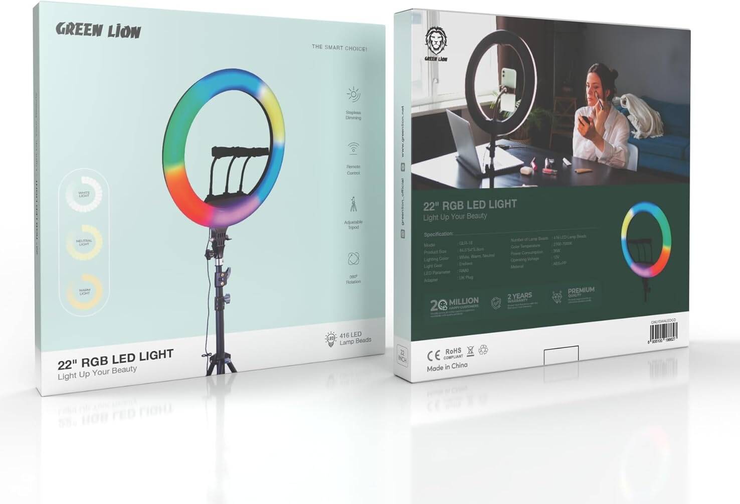 GL RGB Ring Light 22" PIXEL